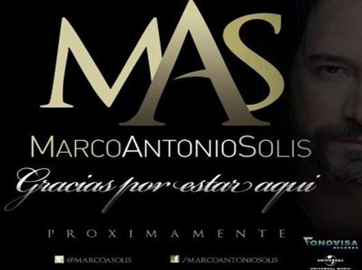 Marco Antonio Solís anunció que su próximo álbum se llamara “GRACIAS POR ESTAR AQUÍ”