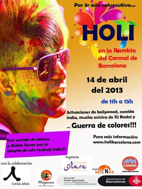 Ya tenemos el poster oficial de Holi Barcelona 2013