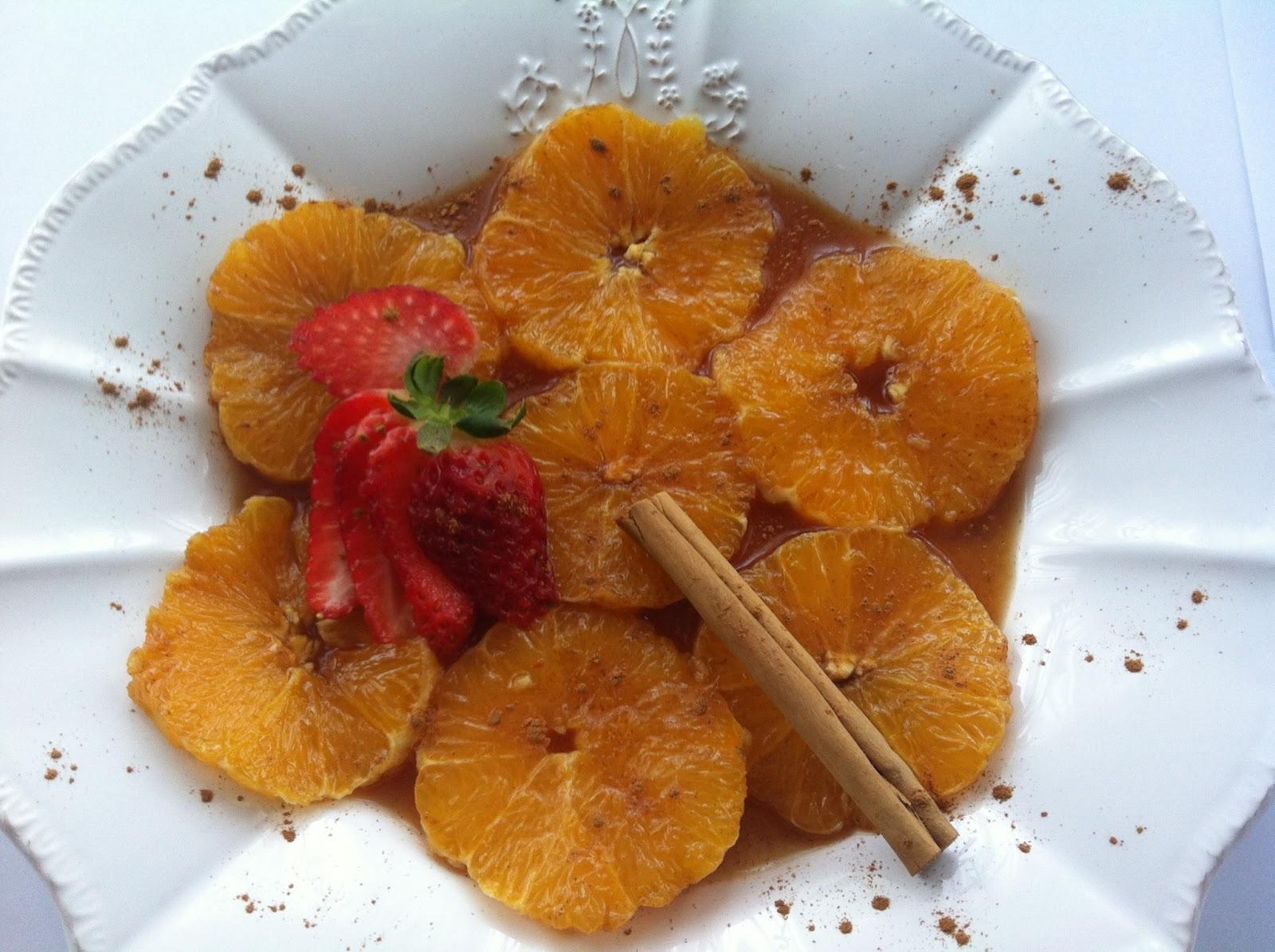 Carpaccio De Naranja Con Canela Y Azahar