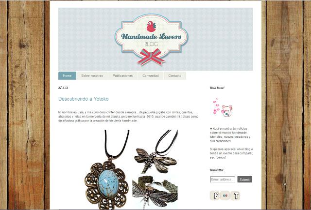 Descubriendo a Yotoko Bijoux en el blog de HANDMADE LOVER...