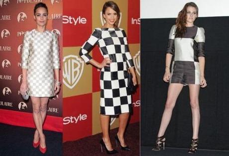 Famosas a  cuadros con Louis Vuitton, Spring 2013