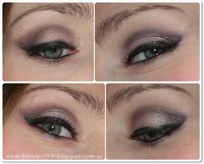 Look con labios violeta