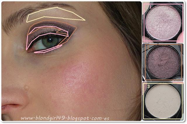 Look con labios violeta