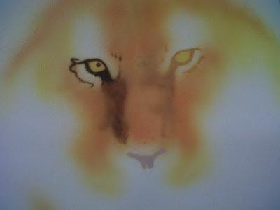 Cuadro con la Aerografía de un Tigre