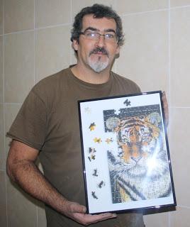 Cuadro con la Aerografía de un Tigre