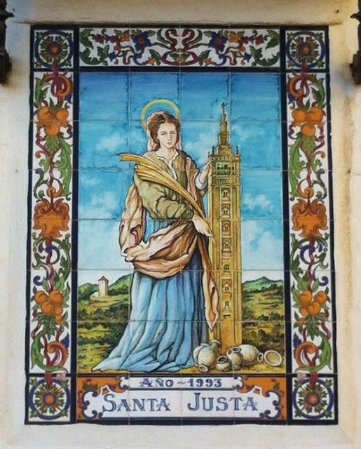 Un retablo de Santa Justa.