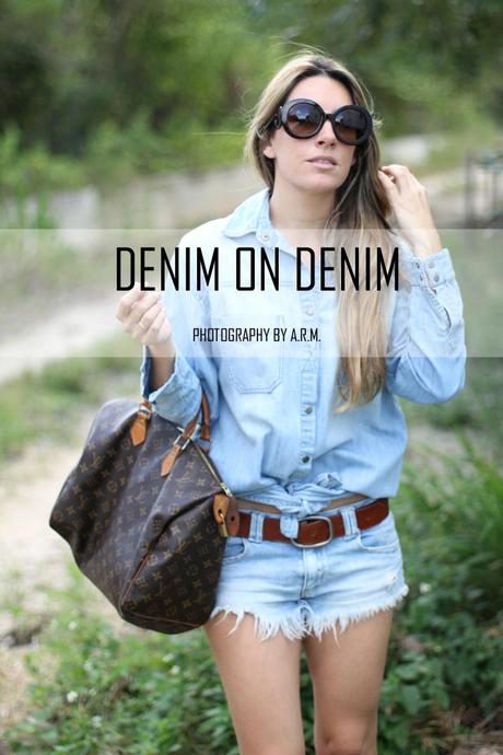 Denim on denim blogger