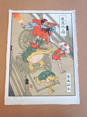 Las impresionantes ilustraciones de la serie 'Ukiyo-e Heroes' nos han dejado sin palabras