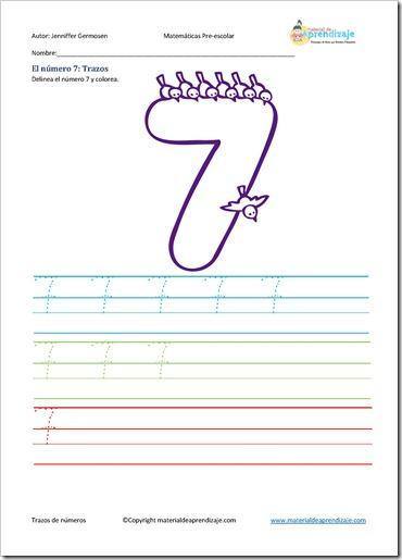 Trazar el número 7