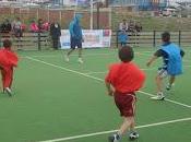 Decenas niños barrio nueva esperanza participaron cuadrangular futbolito