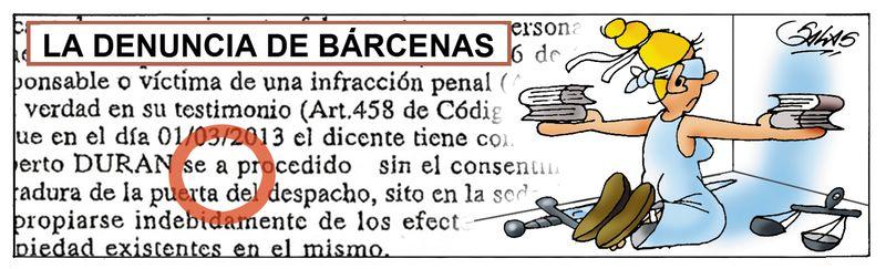 BÁRCENAS DENUNCIA