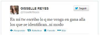 Se toman por los pelos  @CanalesDiosa y @GisselleReyes en twitter