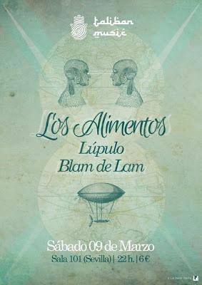 LÚPULO EN CONCIERTO JUNTO A LOS ALIMENTOS Y BLAM DE LAM