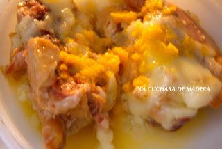 PIMIENTOS RELLENOS DE PATO, VERDURAS Y FIDEOS CHINOS