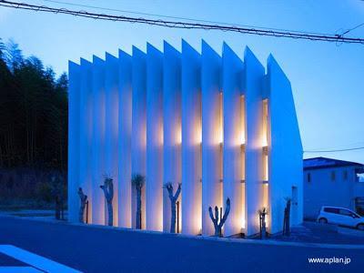 Casa residencial de arquitectura japonesa moderna