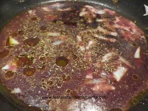 Filetes de cordero con salsa de naranja