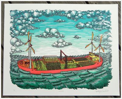 Tugboat Printshop o el arte con la madera