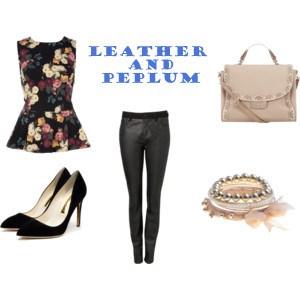 leather and peplum banner