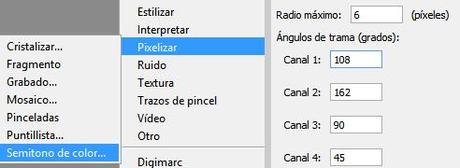 Como crear un efecto comic en tu diseño filtro semitono de color photoshop