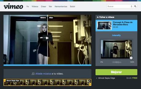 Looks :: filtros para tus vídeos en Vimeo
