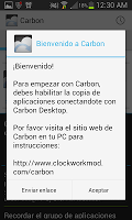 Carbon: Copia de seguridad sin necesidad de ser root