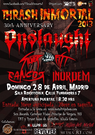 CAMBIO DE SALA DEL THRASH INMORTAL 2013