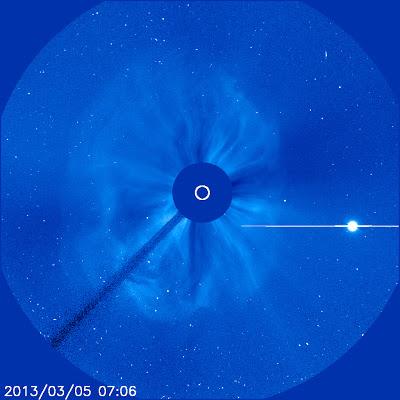 Parece que el sol esta preparando una tormenta fuerte