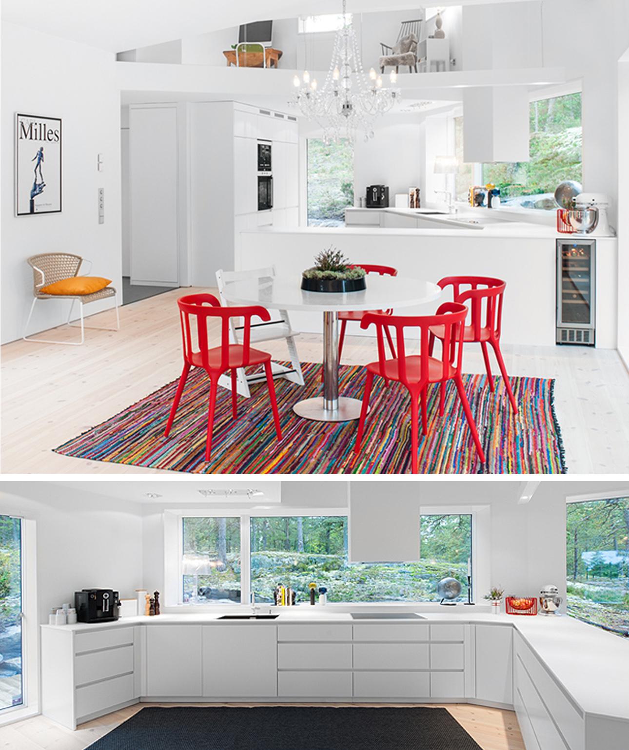 Interior blanco - Villa Blåbär