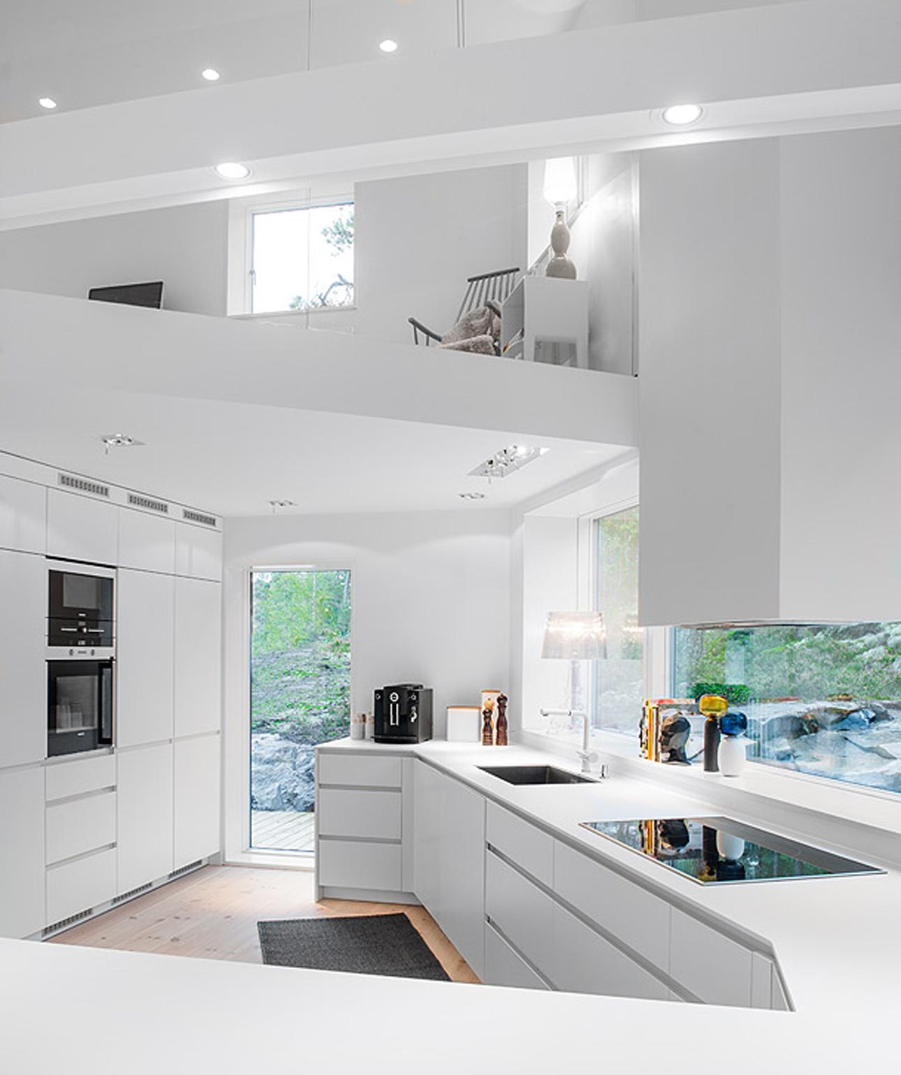 Interior blanco - Villa Blåbär