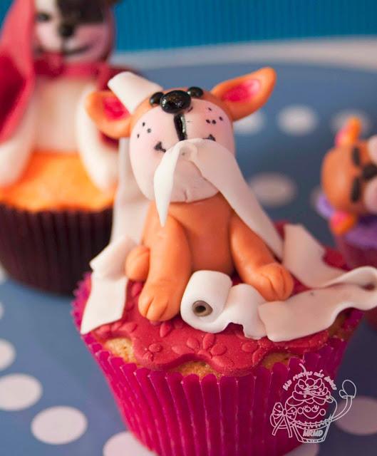 CUPCAKES DE PERRITOS MODELADOS