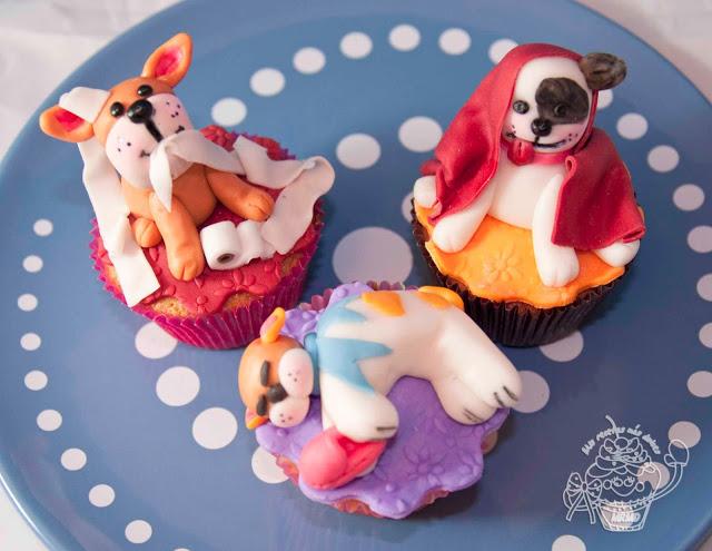 CUPCAKES DE PERRITOS MODELADOS