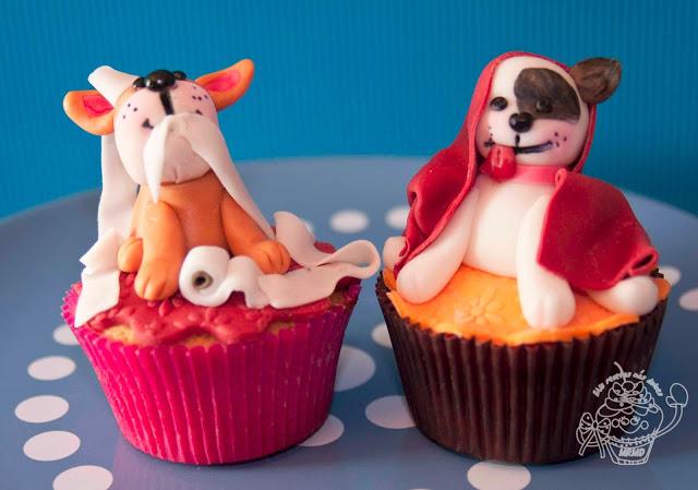 CUPCAKES DE PERRITOS MODELADOS