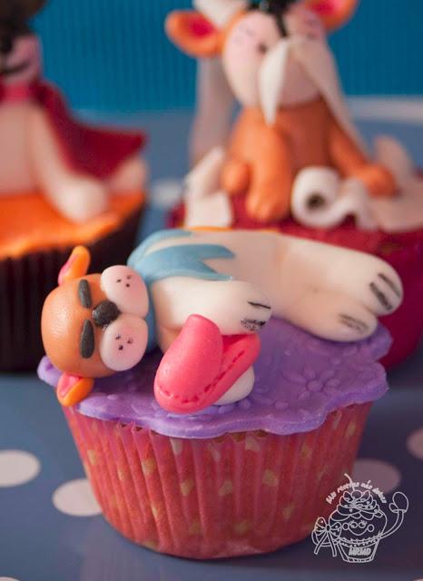 CUPCAKES DE PERRITOS MODELADOS