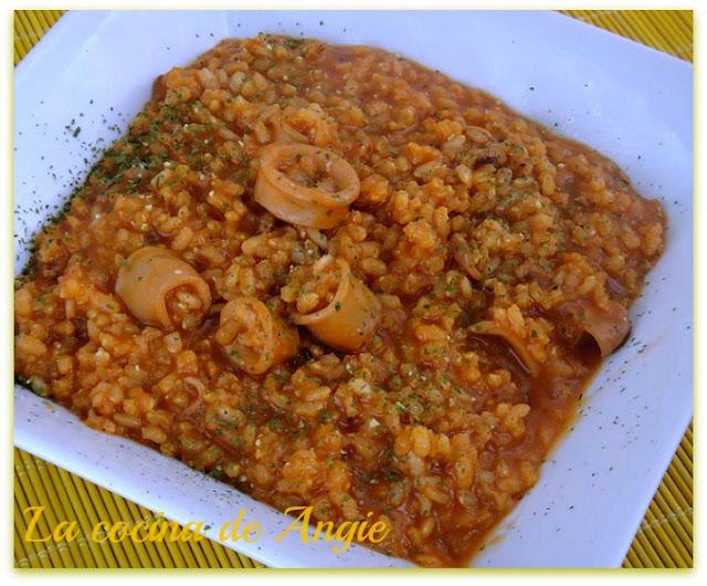 CHIPIRONES A LA AMERICANA CON ARROZ