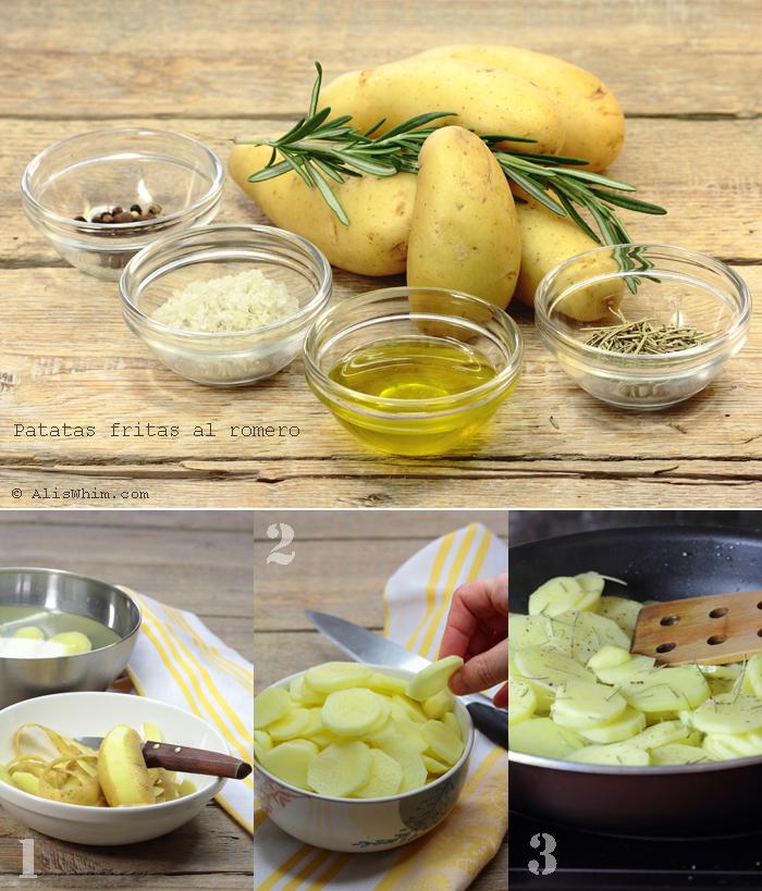 Fried potatoes with rosemary