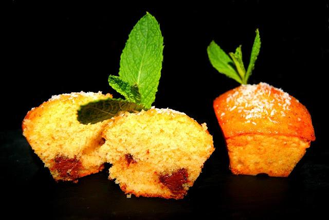 Mini bizcochos de Coco y Chocolate