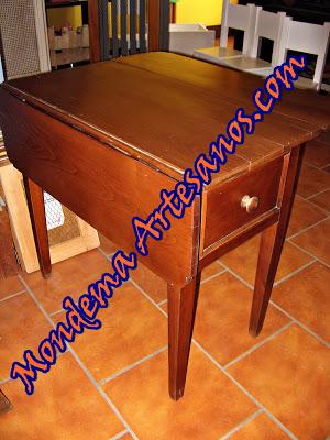 Restauracion de mesa con alas abatibles