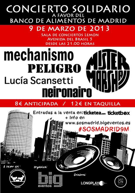 concierto solidario #sosmadrid9m