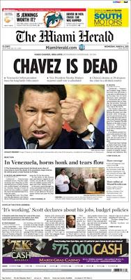 La muerte de Chávez en la prensa internacional