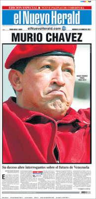 La muerte de Chávez en la prensa internacional