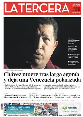 La muerte de Chávez en la prensa internacional
