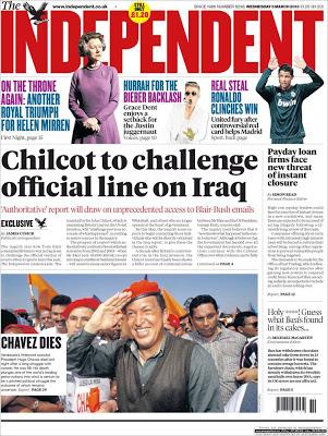 La muerte de Chávez en la prensa internacional