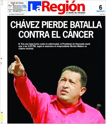 La muerte de Chávez en la prensa internacional