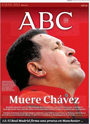 La muerte de Chávez en la prensa internacional