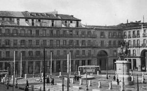 Plaza Mayor de Madrid en 1950