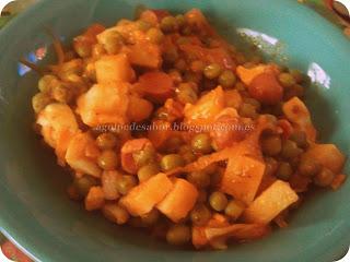 Arvejas o guisantes compuestos