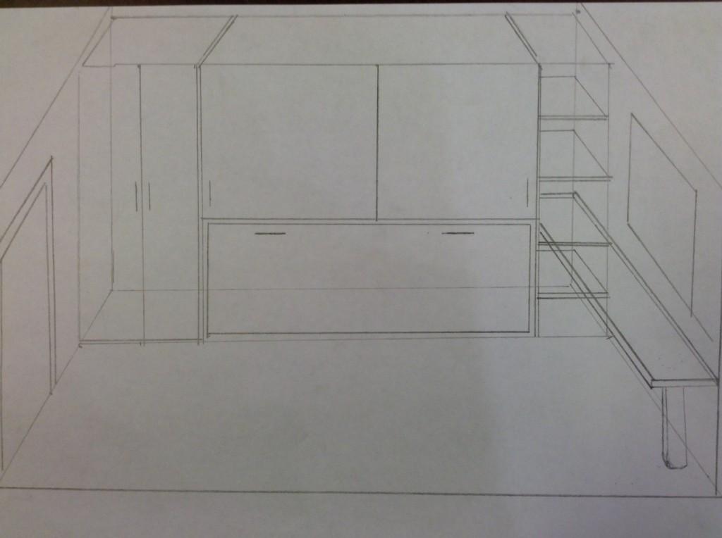 Diseño 3D - Solución para habitación juvenil con poco espacio - creyesnavarro - 6