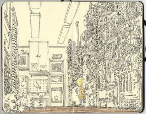 Excepcional libro de bocetos de Mattias Adolfsson. Es que La...