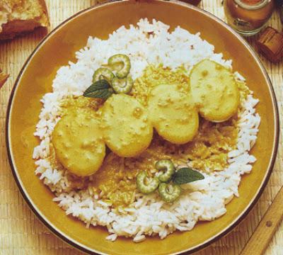 Receta Huevos Curry Manzana