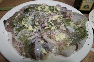 Chipirón con aceite de sesamo Chipirón con aceite de sesamo